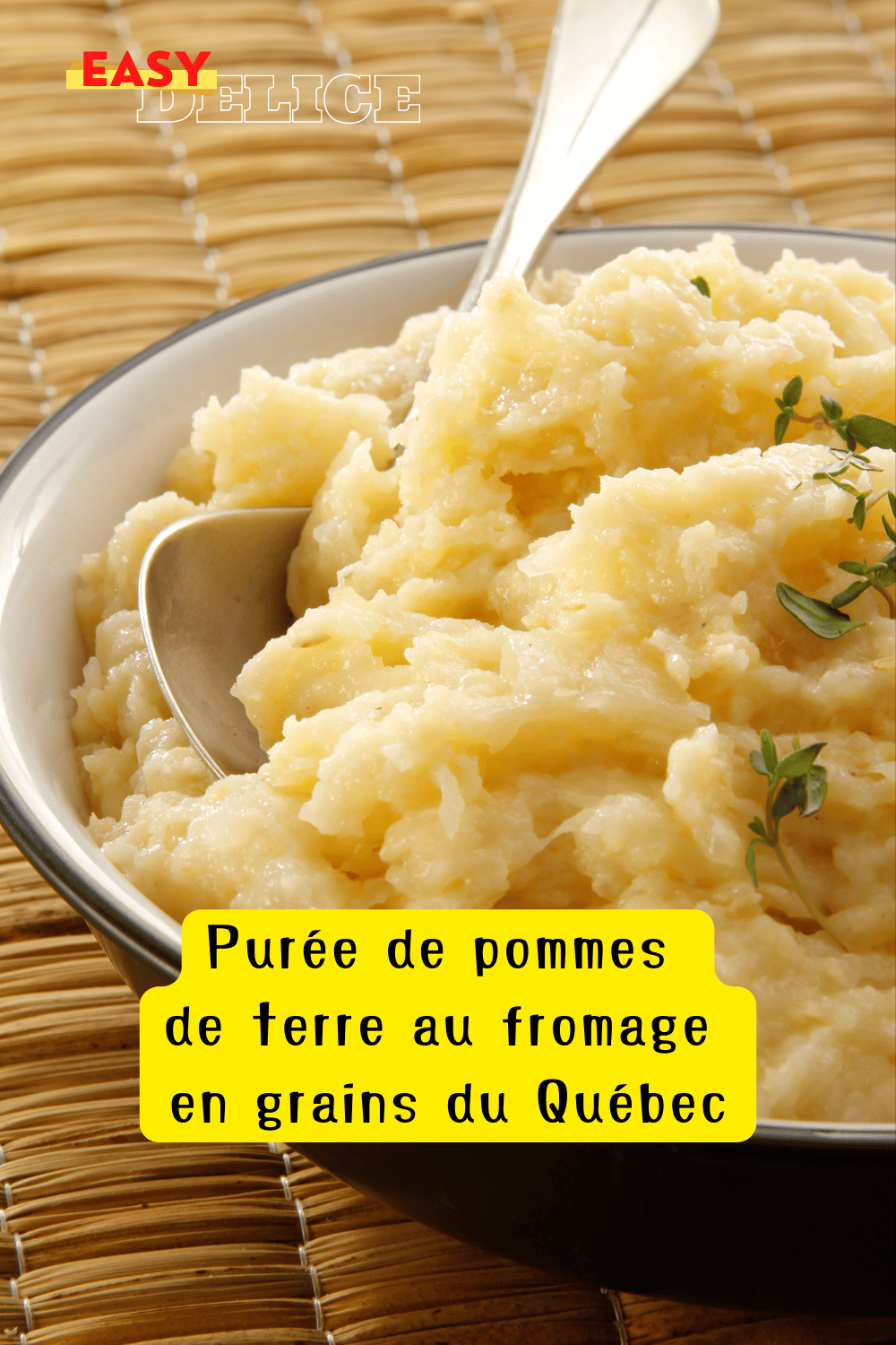 Purée de pommes de terre au fromage en grains du Québec
