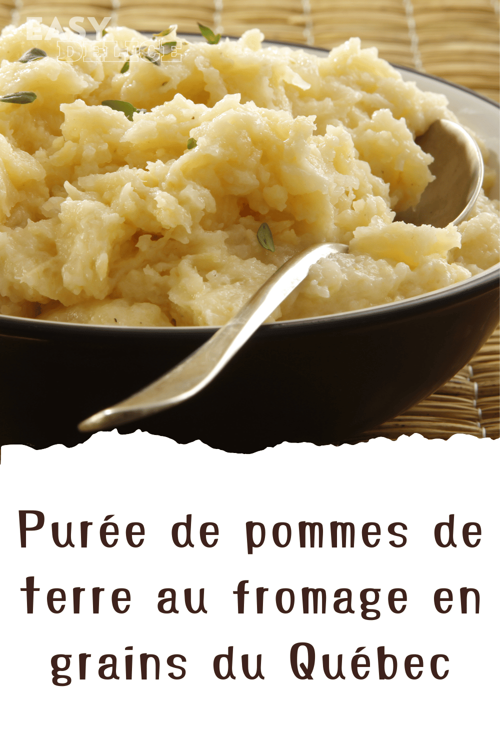 Purée de pommes de terre au fromage en grains du Québec
