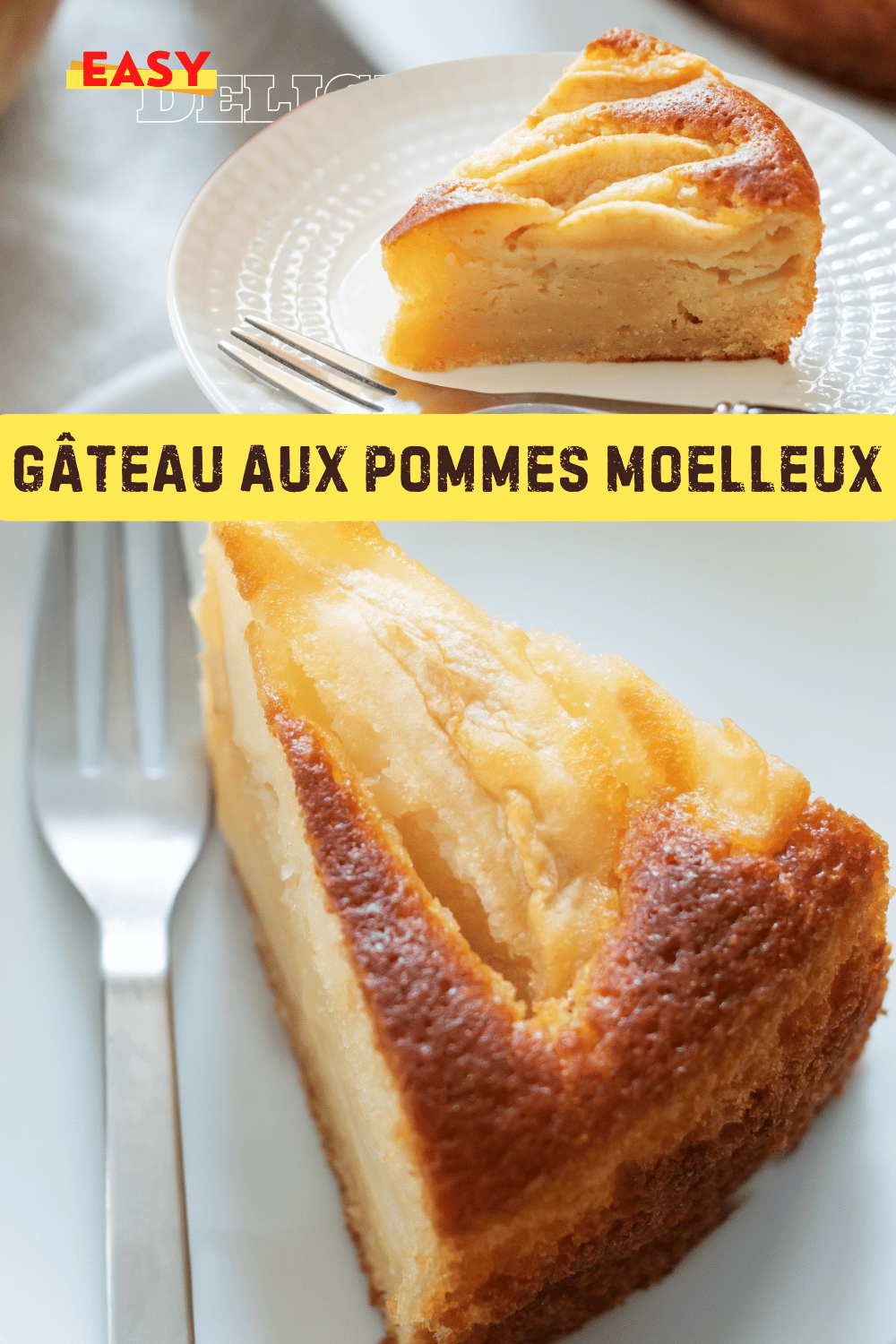 Gâteau aux pommes moelleux et fondant