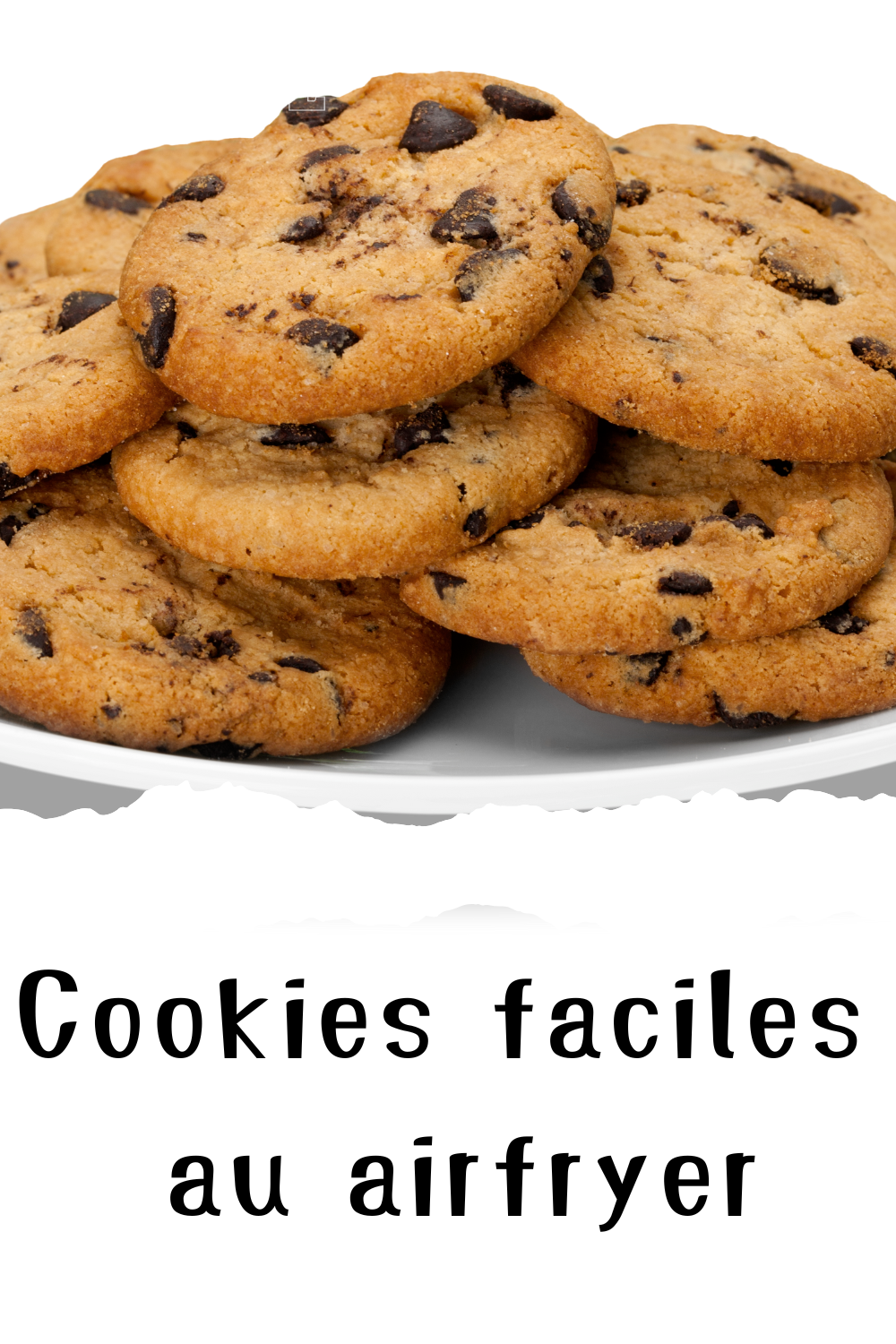 Cookies dorés et moelleux cuits au Airfryer, prêts à être dégustés.