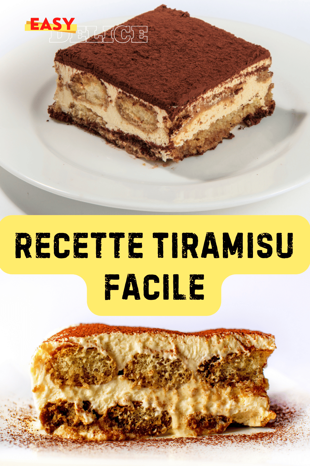  Tiramisu classique, en couches parfaites, avec une finition de cacao en poudre.