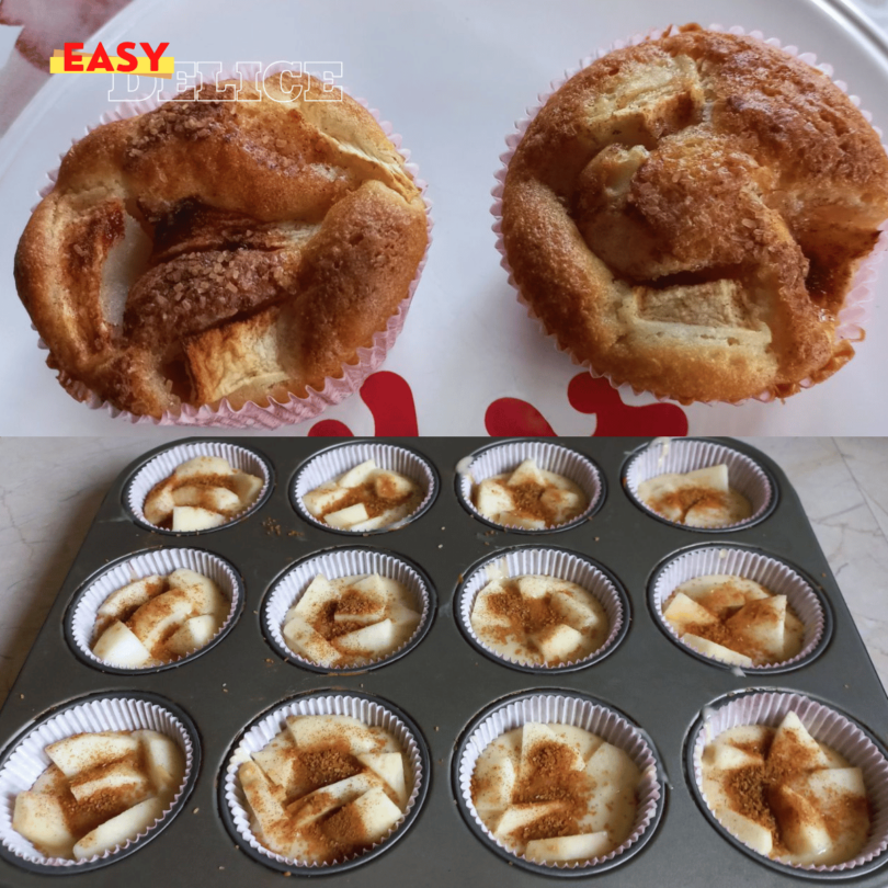 Muffins Moelleux aux Pommes