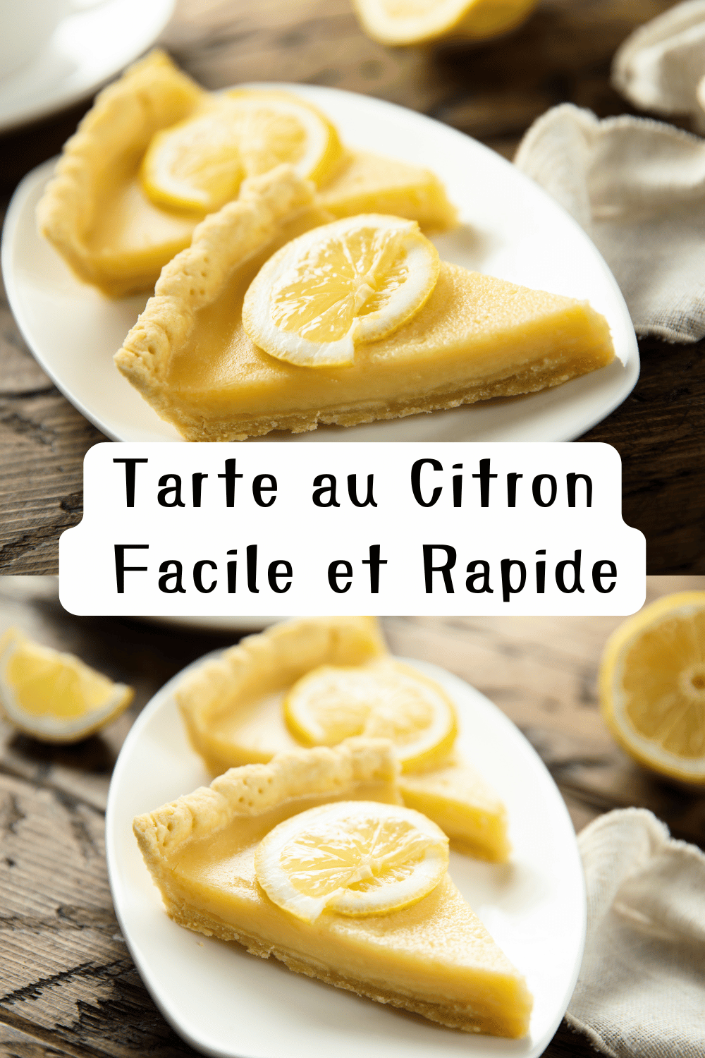 Tarte au citron dorée et meringuée, parfaite pour un dessert gourmand et rapide.