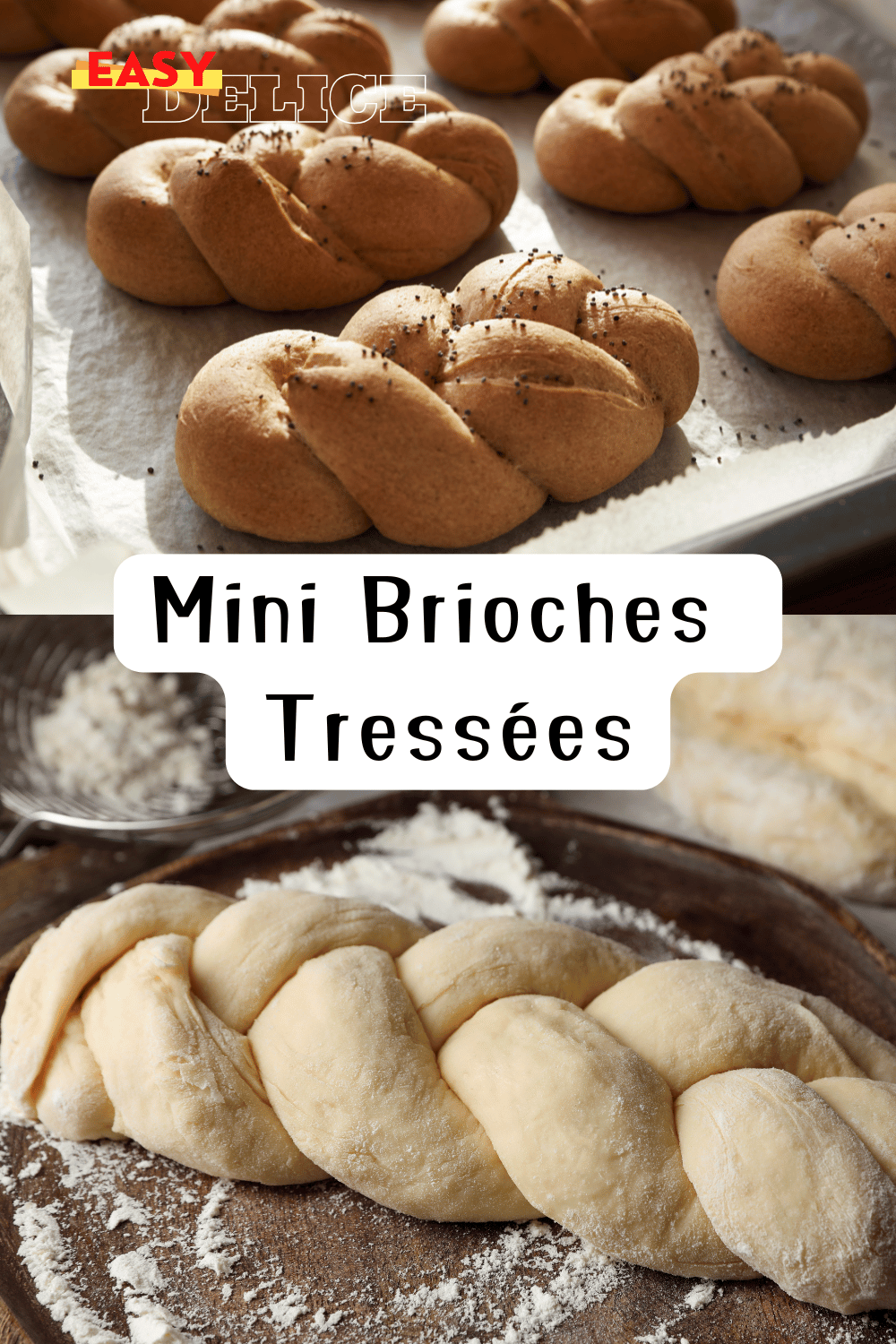 Mini brioches tressées dorées, moelleuses et délicatement dorées, servies sur une assiette.