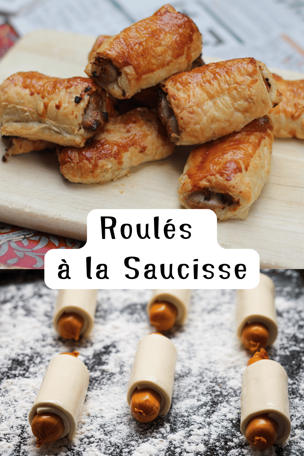 Roulés à la saucisse dorés, parfaits pour un apéritif gourmand, servis sur un plateau.