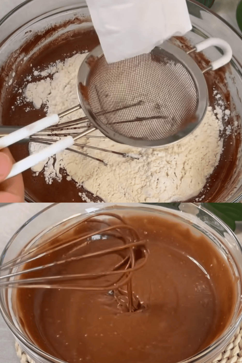 Gâteau qui pleure avec ganache et chantilly fait maison

