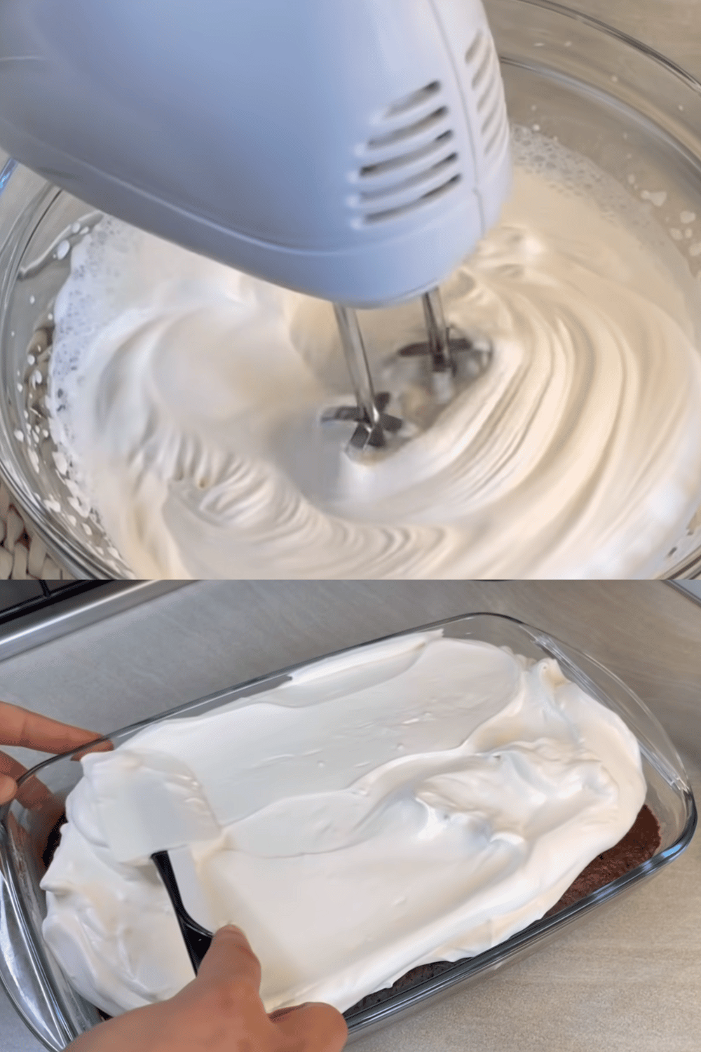 Gâteau qui pleure avec ganache et chantilly fait maison

