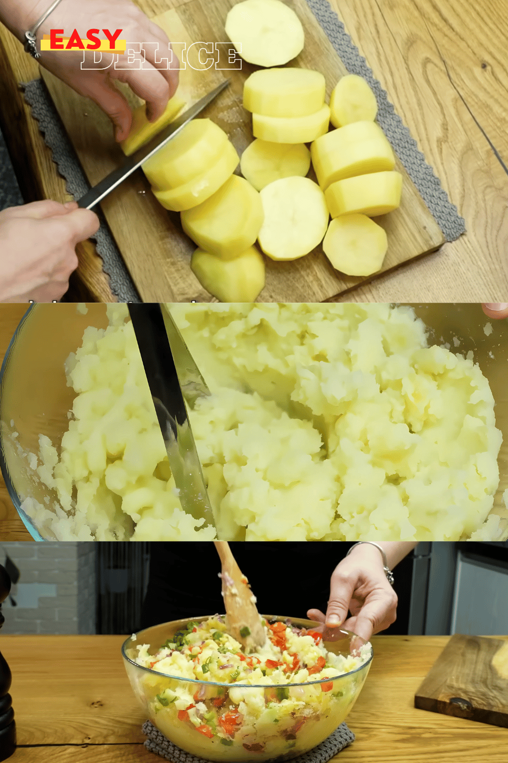 Crêpes fourrées aux pommes de terre, dorées et croustillantes, servies sur une assiette avec une sauce d’accompagnement.