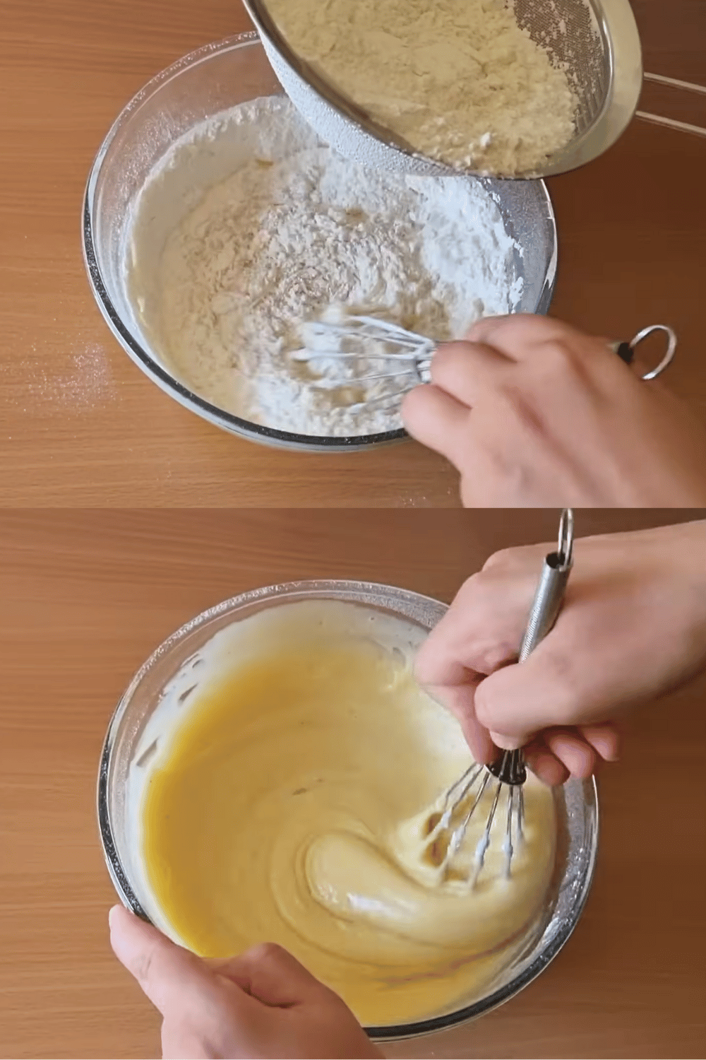 Gâteau doré et moelleux sans beurre ni huile, tranché sur une assiette ensoleillée.

