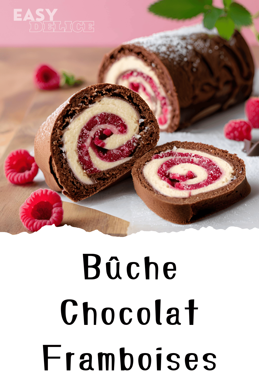 Bûche Chocolat Framboises