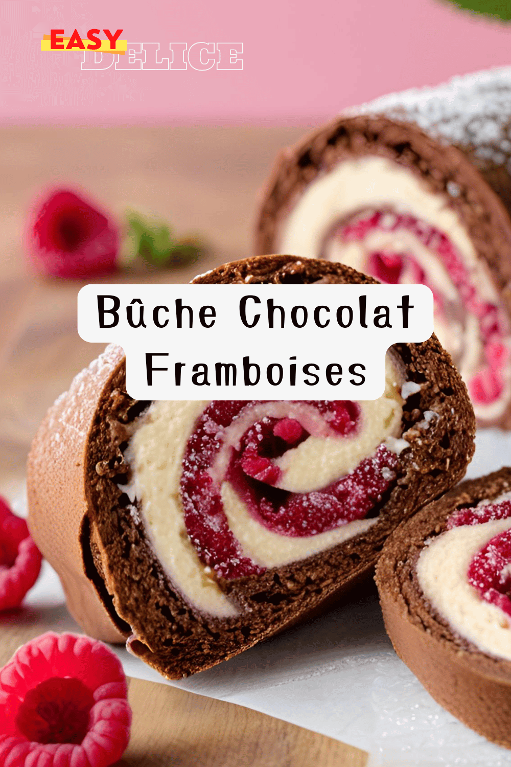 Bûche Chocolat Framboises