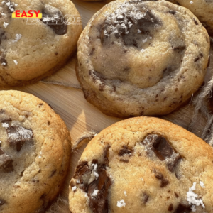 Cookies moelleux au chocolat avec des pépites fondantes et une pincée de fleur de sel.