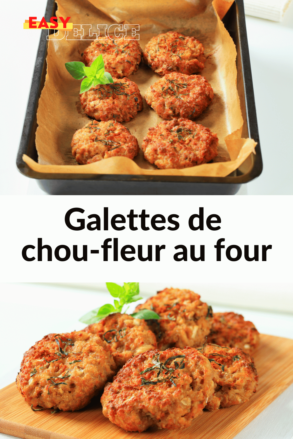 Galettes de chou-fleur dorées et croustillantes, servies avec une salade fraîche