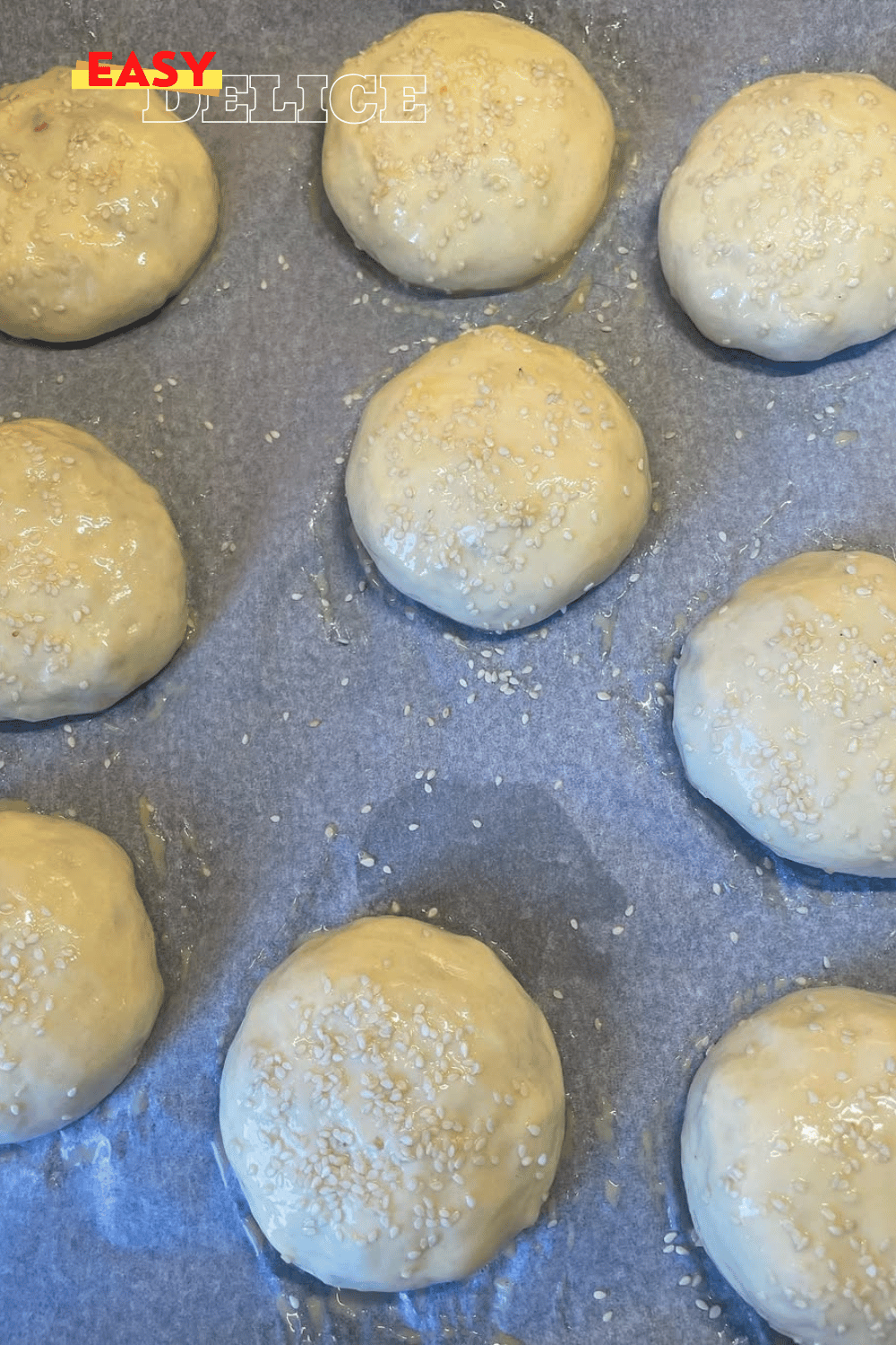 Buns dorés et farcis au poulet et poivrons avec du fromage fondant à l’intérieur