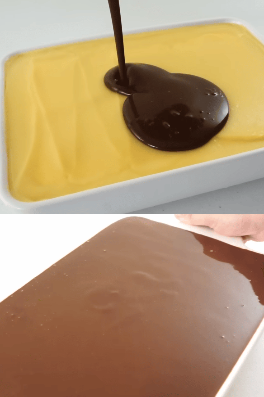 Gâteau à la crème Boston avec ganache au chocolat