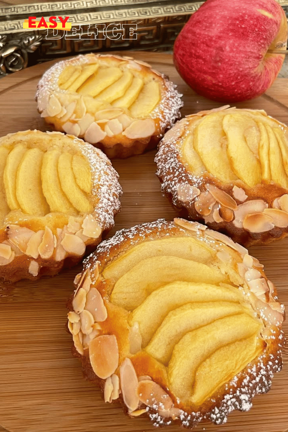 Recette de petits gâteaux moelleux aux pommes dorés et gourmands
