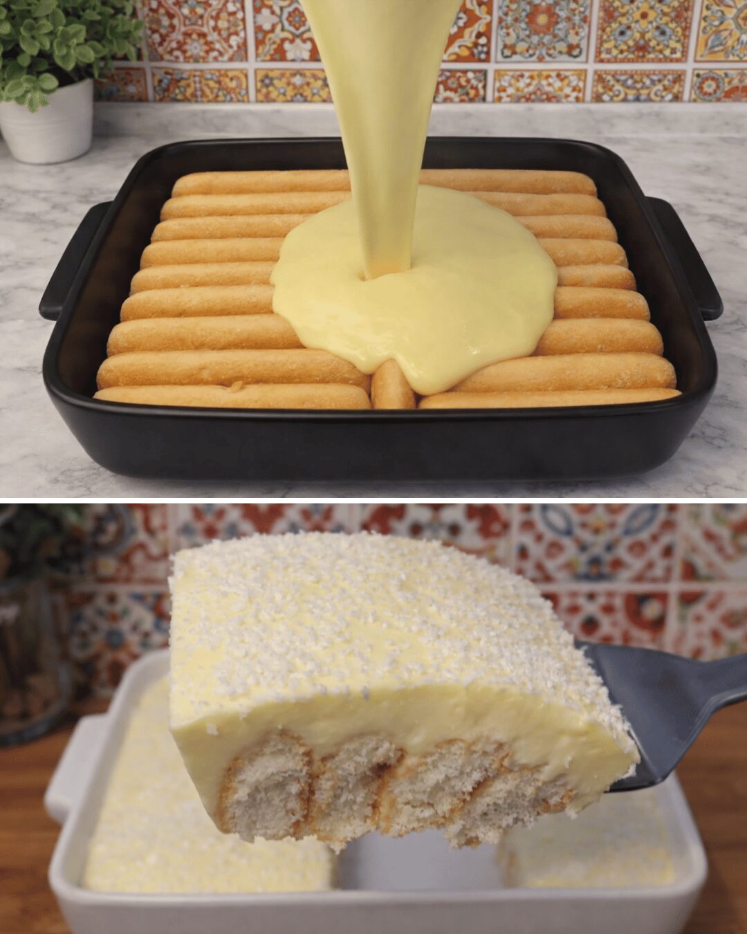 🍋 Tiramisu au Citron & Noix de Coco (Sans Cuisson)