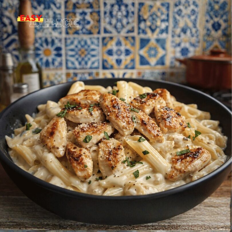 Pâtes Crémeuses au Poulet et Boursin