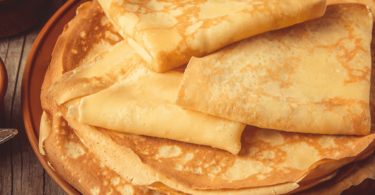 Crêpes moelleuses et légères préparées avec le Thermomix