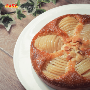 Tarte Bourdaloue aux poires avec amandes effilées