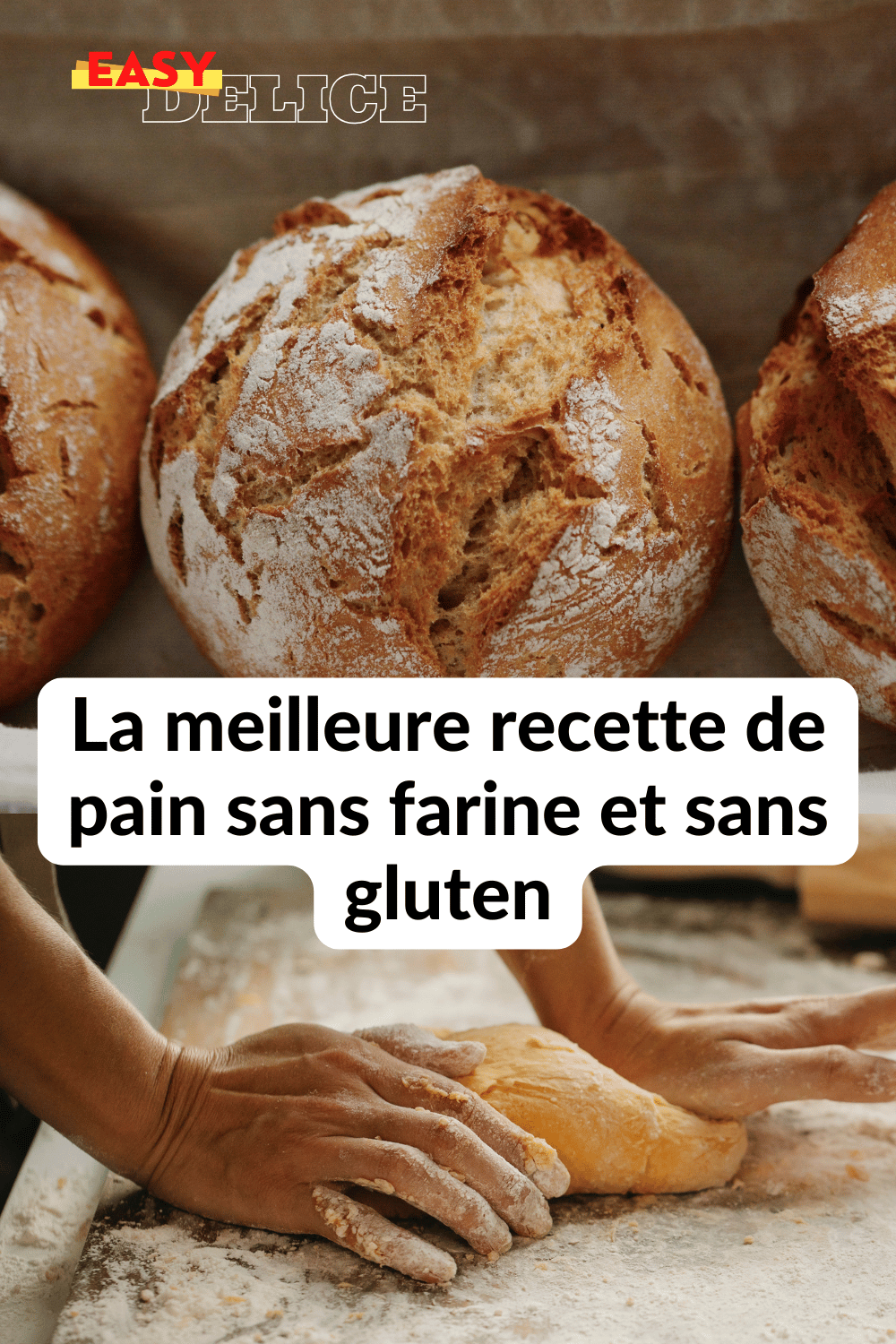 Pain sans farine et sans gluten, doré et croustillant, prêt à être dégusté