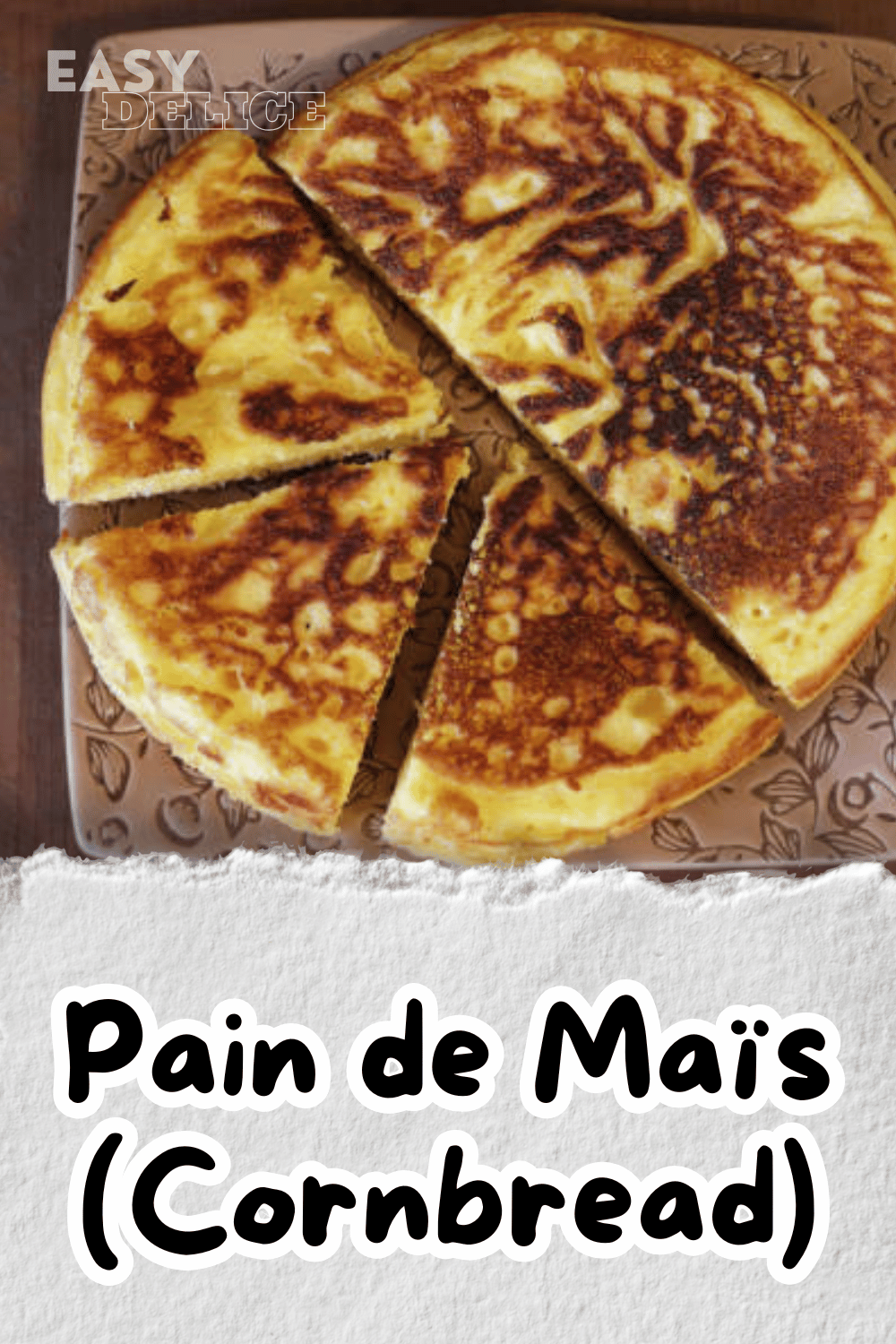 Pain de maïs (cornbread) moelleux et doré