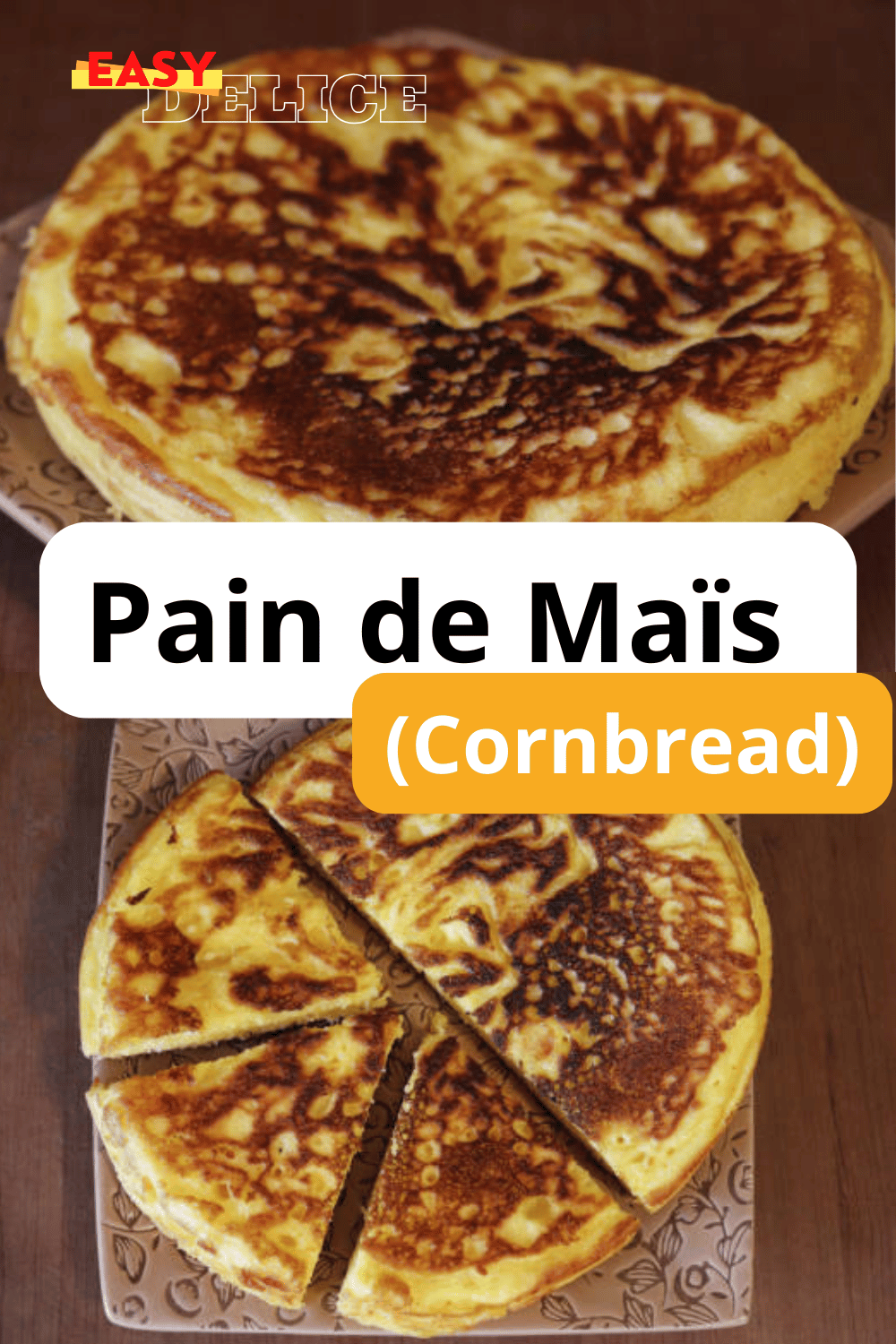 Pain de maïs (cornbread) moelleux et doré