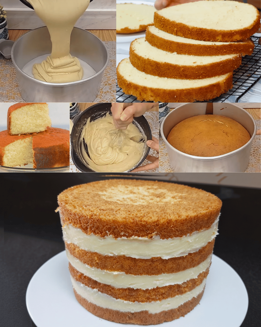 génoise traditionnelle façon grande pâtisserie française
