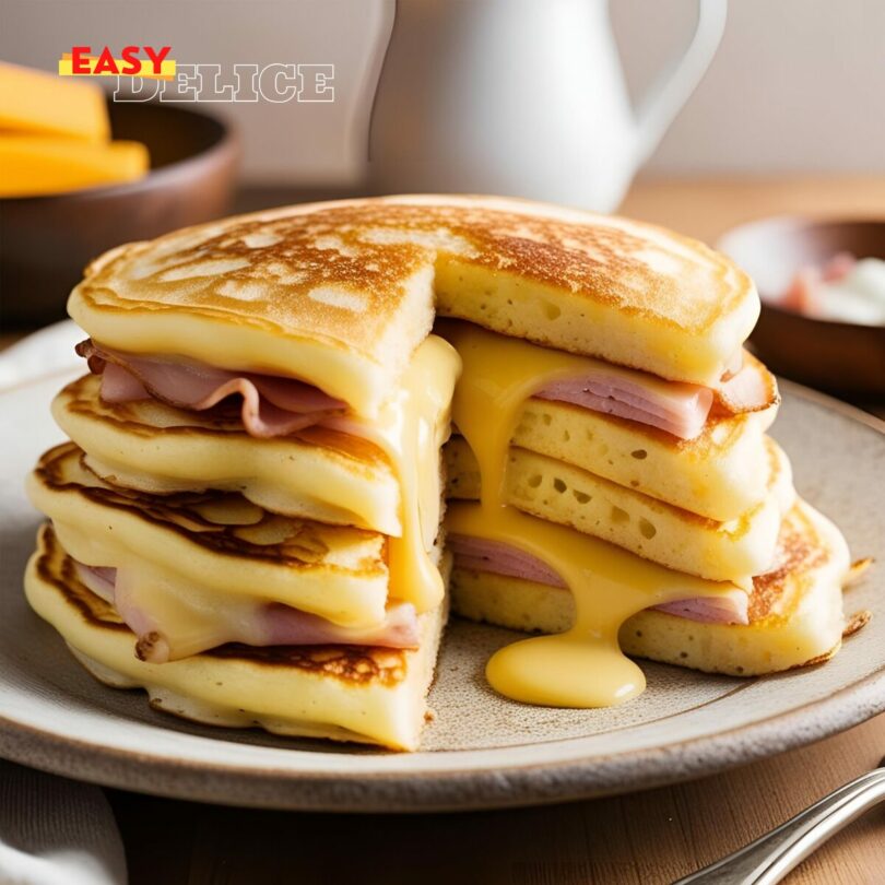 Recette de Pancakes Salés au Jambon et Fromage : Simples et Délicieux