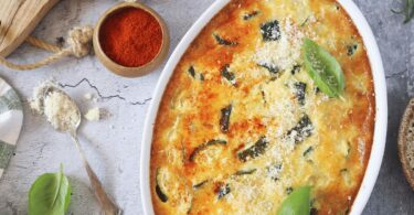 Clafoutis de Courgettes au Parmesan