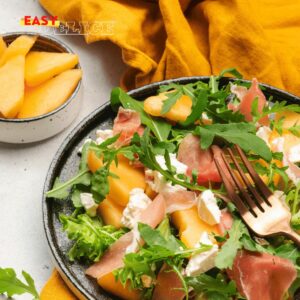 Salade de Melon, Feta et Jambon de Parme