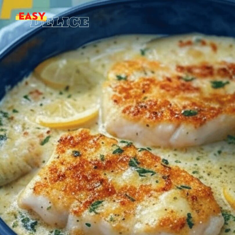 Cabillaud au Four à la Moutarde et Crème Citronnée