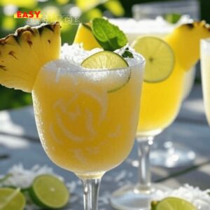 Mocktails Rafraîchissants à l’Ananas et Noix de Coco