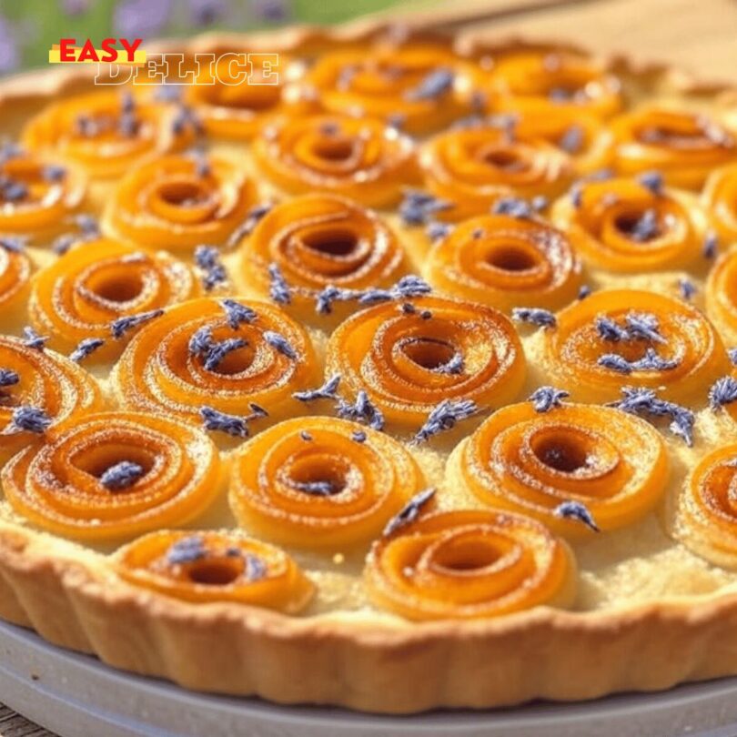 Tarte Fine aux Abricots et Lavande
