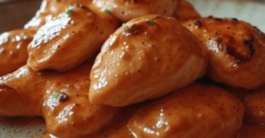 Aiguillettes de Poulet à la Sauce Crémeuse au Chorizo