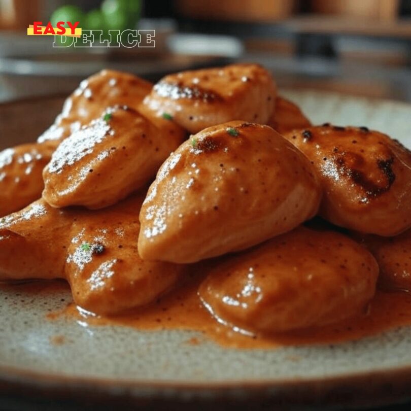 Aiguillettes de Poulet à la Sauce Crémeuse au Chorizo