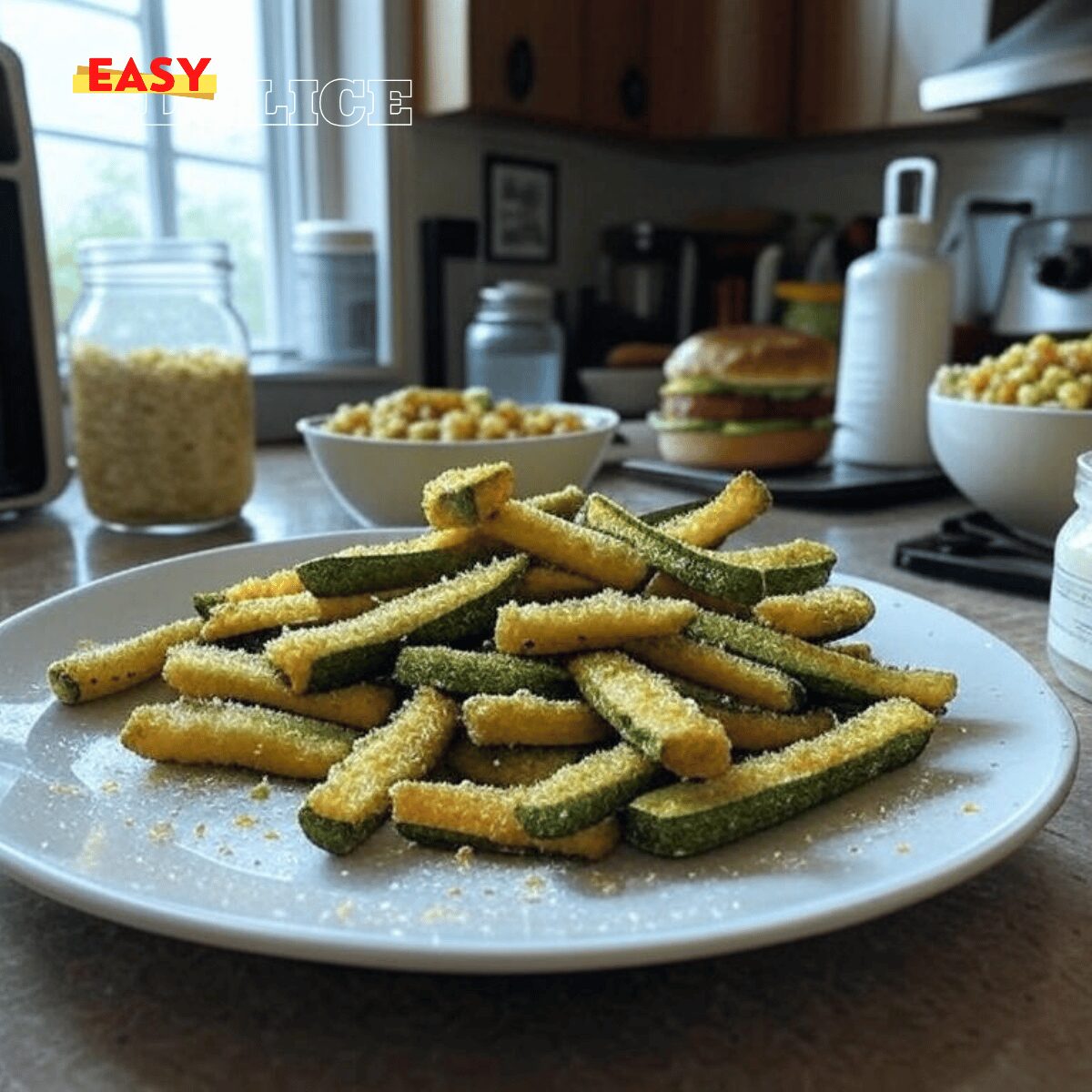 Frites de Courgettes au Parmesan Cuites au Four 