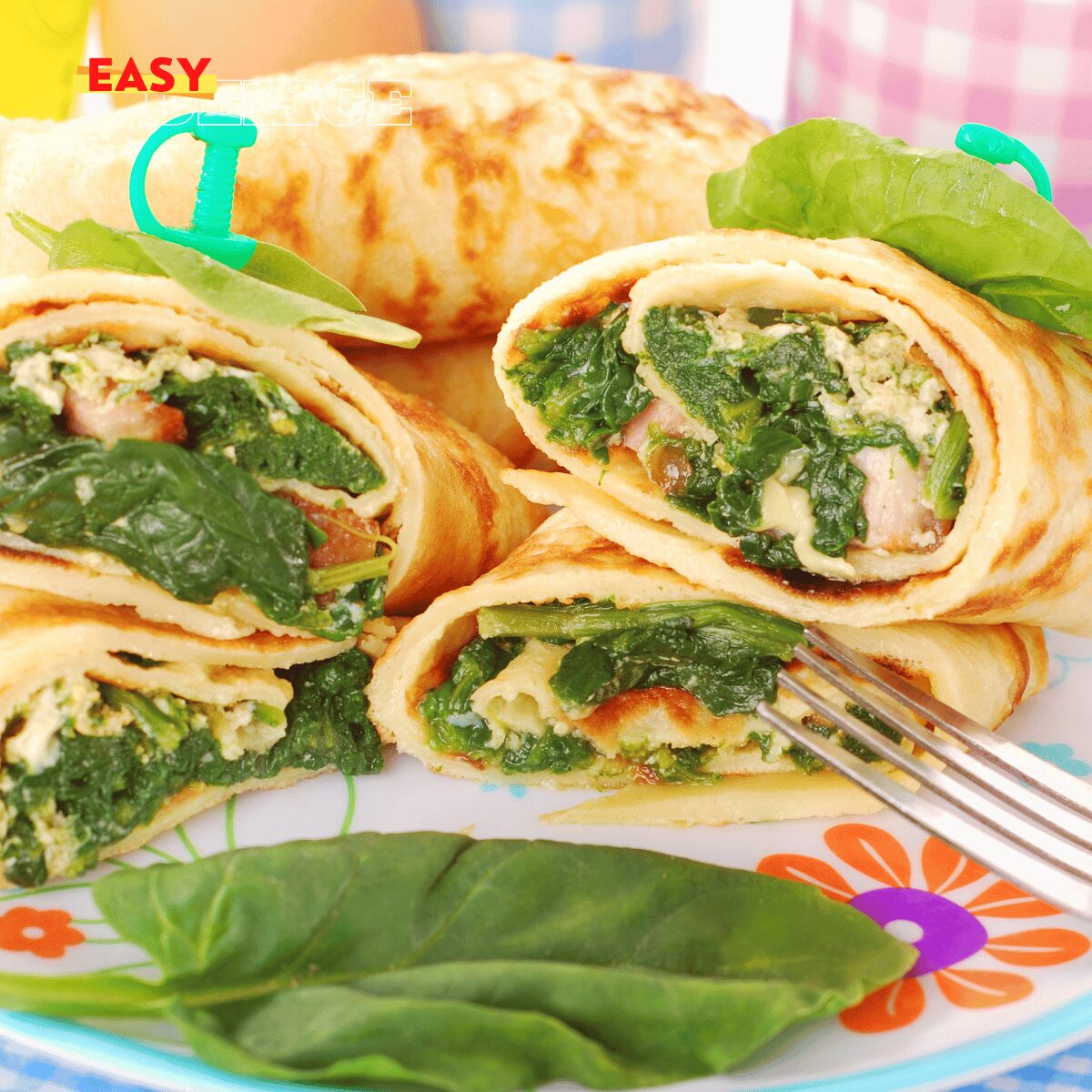 Crêpes Salées aux Œufs et Épinards
