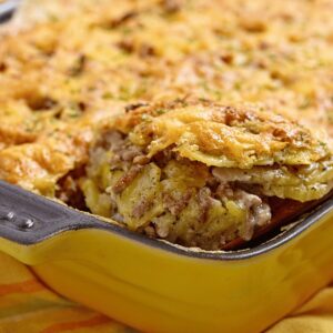 Gratin de Pommes de Terre au Bœuf Haché