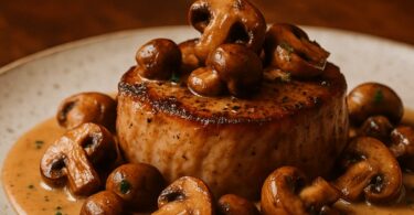 Filet Mignon au Boursin et Champignons