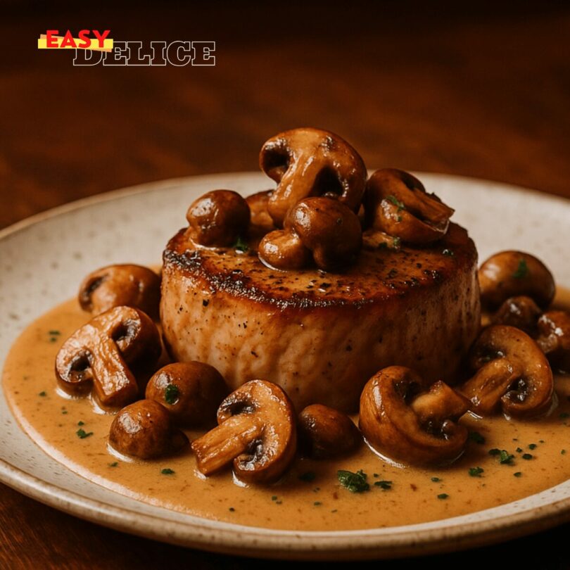 Filet Mignon au Boursin et Champignons