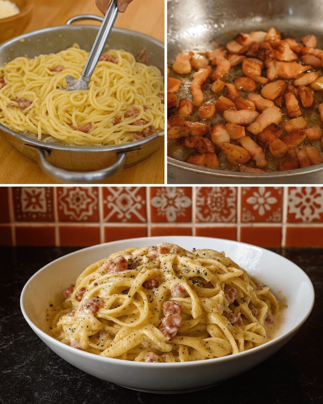 Pâtes à la Carbonara (Recette Italienne Authentique)
