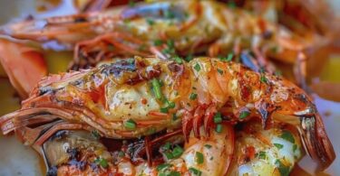 Recette de Gambas Grillées au Beurre d’Ail et Persil