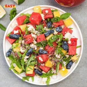 Recette de Salade de Melon, Feta et Menthe