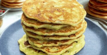 Pancakes Salés Courgette et Feta