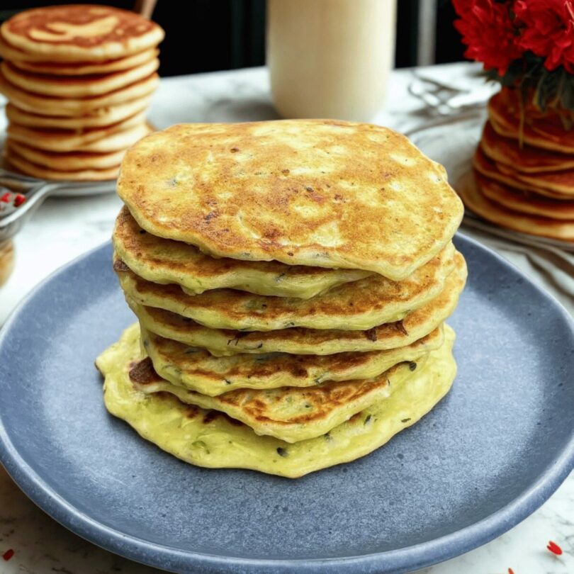 Pancakes Salés Courgette et Feta