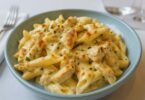 Pâtes Alfredo au Poulet à la Poêle