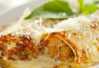 Cannelloni au Bœuf et Sauce Mozzarella Gratinée