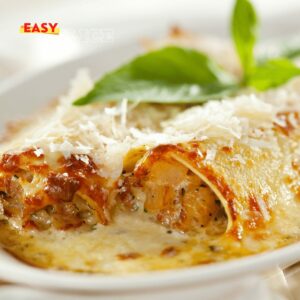 Cannelloni au Bœuf et Sauce Mozzarella Gratinée