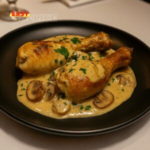 Poulet Fricassé aux Champignons